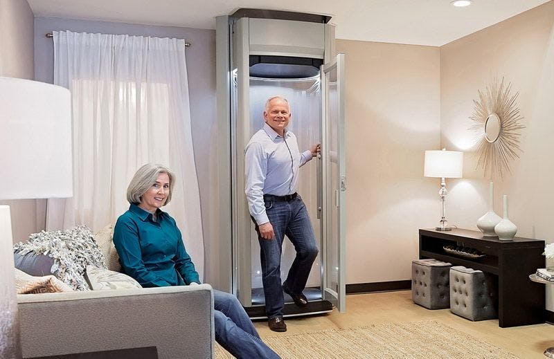 Home lift with couple